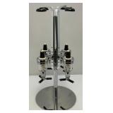 Vintage Rotating Chromed Four Bottle Drink Dispenser (Last One)