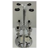 Vintage Rotating Chromed Four Bottle Drink Dispenser (Last One)