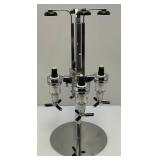 Vintage Rotating Chromed Four Bottle Drink Dispenser (Last One)