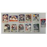 Unsorted 1990 FLEER Football Cards