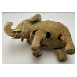 Antique Key Wind Mechanical Elephant Head And Legs Move. (Needs A Little Oil) But Works 3" x 4" x 6" As Seen