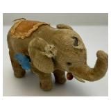 Antique Key Wind Mechanical Elephant Head And Legs Move. (Needs A Little Oil) But Works 3" x 4" x 6" As Seen