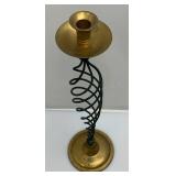Misc. Vintage Heavy Brass Candle Holders