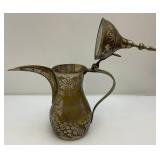 Misc. Vintage Brass Items Oincluding Cherub Clock And More