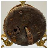 Misc. Vintage Brass Items Oincluding Cherub Clock And More