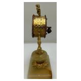 Misc. Vintage Brass Items Oincluding Cherub Clock And More