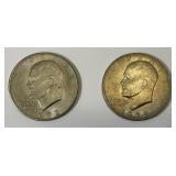 1972 No Mint Mark Eisenhower One Dollar Coins