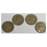 1972 No Mint Mark Eisenhower One Dollar Coins