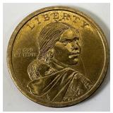 RARE No Date Or Mint Mark Sacagawea Native American Dollar Native Woman Planting Corn On Reverse