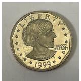 1999 P Susan B. Anthony Cameo Dollar