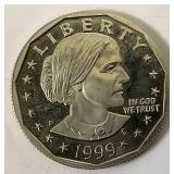 1999 P Susan B. Anthony Cameo Dollar