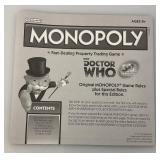 Vintage Toy Lot Including Dr. Who Monopoly,Lassie Tin Lunch Box, Pond Boat And More