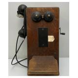 Vintage Crank Wall Telephone (Crank Still Works) Has Everything Inside