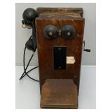 Vintage Crank Wall Telephone (Crank Still Works) Has Everything Inside