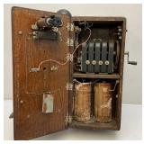 Vintage Crank Wall Telephone (Crank Still Works) Has Everything Inside