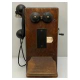 Vintage Crank Wall Telephone (Crank Still Works) Has Everything Inside