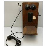 Vintage Crank Wall Telephone (Crank Still Works) Has Everything Inside