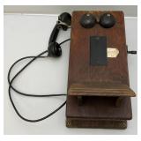 Vintage Crank Wall Telephone (Crank Still Works) Has Everything Inside