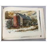 Vintage Vanishing Scenes Revisited Minnesota Artist Llyod E. Borg Book With Prints (Cover Bad Inside Ok)