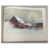 Vintage Vanishing Scenes Revisited Minnesota Artist Llyod E. Borg Book With Prints (Cover Bad Inside Ok)