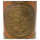 Vintage Cooper And Brass Aztec Themed Mug