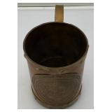 Vintage Cooper And Brass Aztec Themed Mug