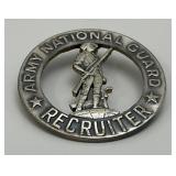 Vintage (RARE) National Guard Recruiter Badge 2"