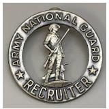Vintage (RARE) National Guard Recruiter Badge 2"