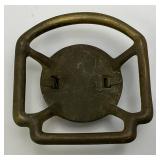 Antique Civil War Brass Buckle 2 1/4" x 2 1/4"