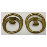 Antique Civil War Brass Buckles