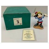Vintage WDCC Walt Disney Collectors Society 1993 Members Only Sculpture Animators Chioce "Brave Little Tailor" Mickey Mouse In Original Box With COA
