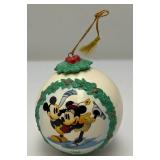 Vintage WDCC 1999 (Mickey & Minnie Mouse) Ornament From Walt Disney On Ice In Original Box With COA