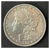 1887 Morgan Silver Dollar