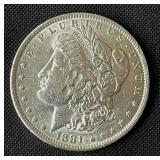 1881-O Morgan Silver Dollar