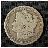 1886-O Morgan Silver Dollar