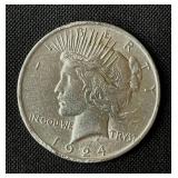 1924 Peace Dollar