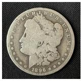 1896-O Morgan Silver Dollar