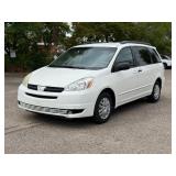 2004 TOYOTA SIENNA CE 7 PASSENGER (NO RESERVE)