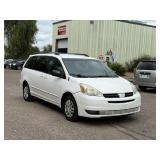 2004 TOYOTA SIENNA CE 7 PASSENGER (NO RESERVE)
