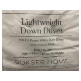 Bokser Home Lightweight Down Duvet Full/Queen 700 Fill Power