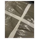 Box Quilted King French Linen Quilt, Moss