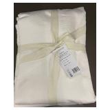 Bokser Home Linen Curtain Panels and King Duvet Cover Set