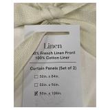 Bokser Home Linen Curtain Panels and King Duvet Cover Set
