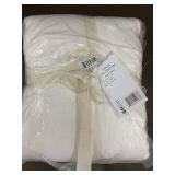 Bokser Home Linen Curtain Panels and King Duvet Cover Set