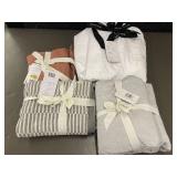 Assorted King and Cal King Bedding Sets - Cotton and Linen