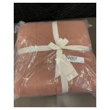 Bokser Home French Linen Box Stitch Quilt King/Cal King Clay