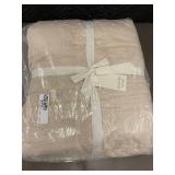 Bokser Home French Linen Box Stitch Quilt King/Cal King - Putty Heather