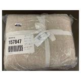 Linen Quilt Putty King/Cal King - Damaged, Color Faded