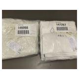 2 Linen Bedding Items: Twin Duvet Cover and Full Bed Skirt, Damaged/Used
