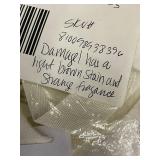 2 Linen Bedding Items: Twin Duvet Cover and Full Bed Skirt, Damaged/Used